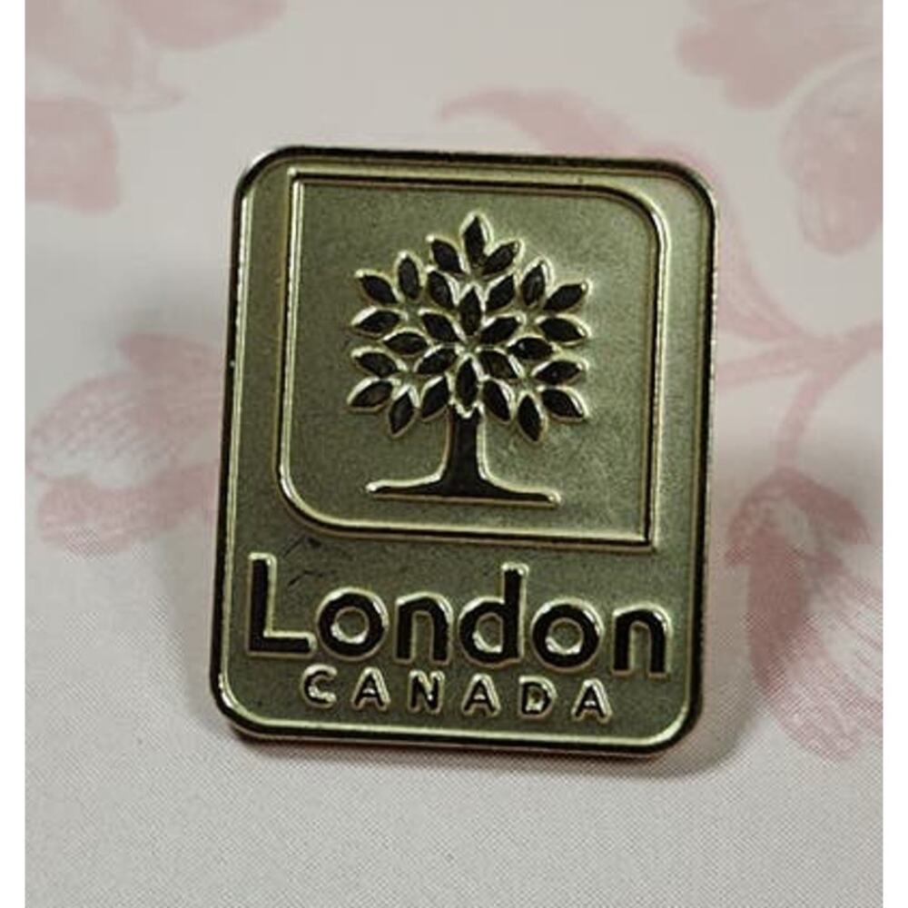 London Canada Souvenir Pin for a Hat, Lapel, Lanyard, Jacket or Backpack